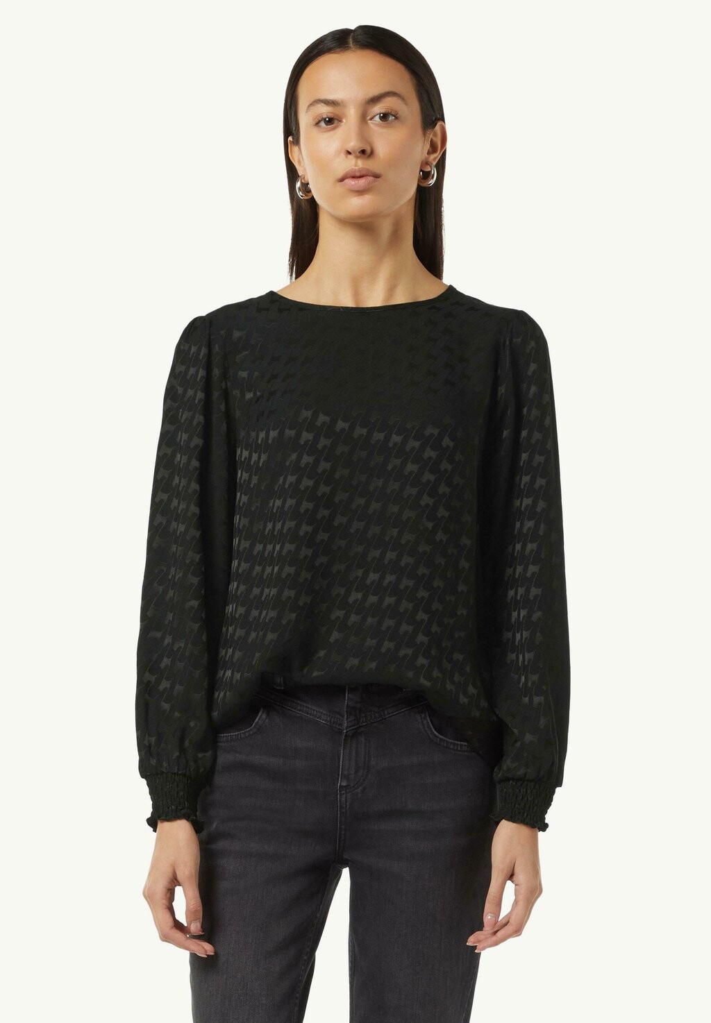 

Блуза MIT STRUKTURMUSTER comma casual identity, черный