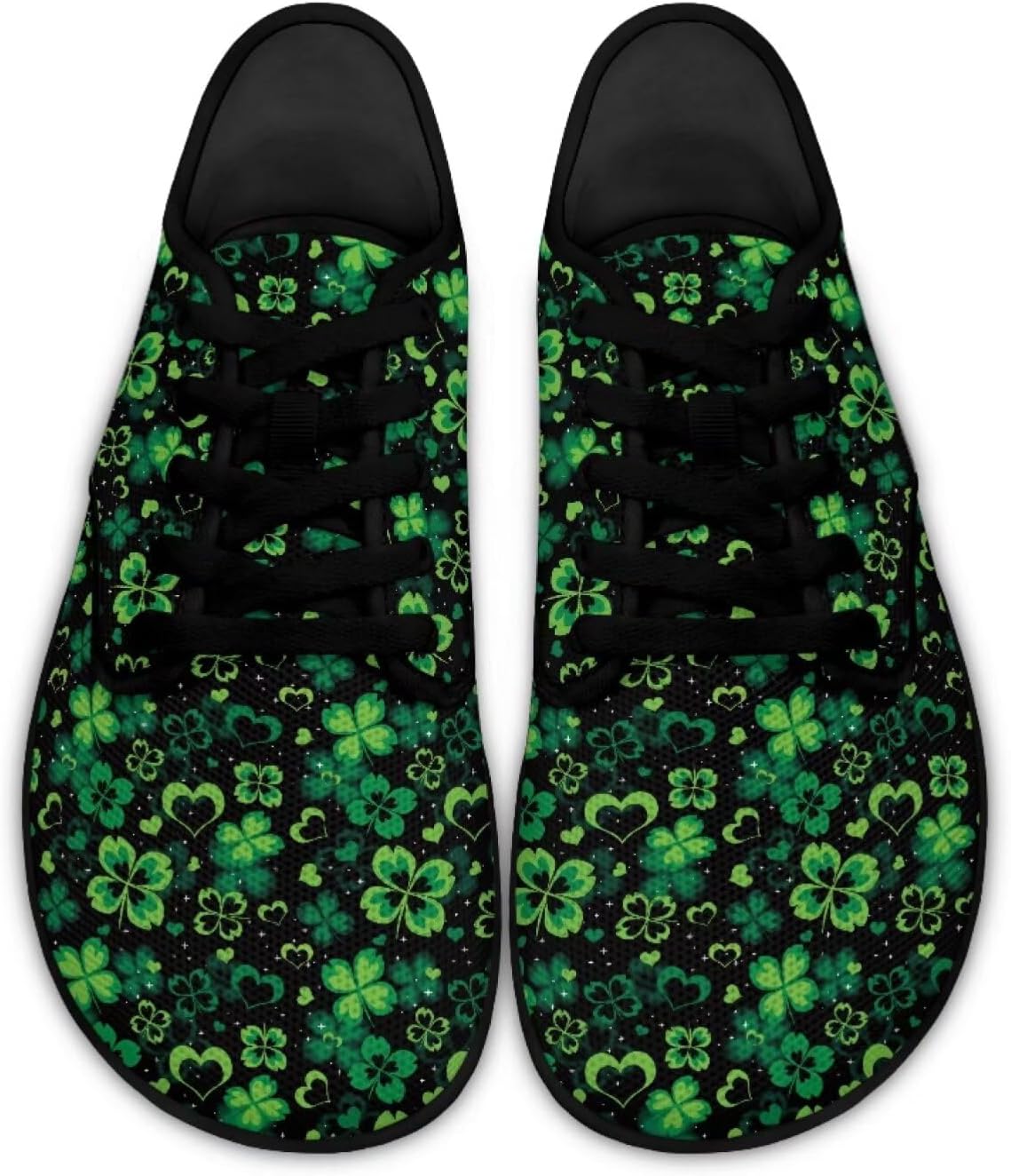 

Кеды Binienty на шнуровке для ходьбы, St. Patrick's Day Leaf