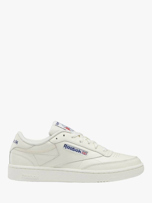 Кожаные кроссовки club c 85 Reebok, цвет Chalk/Blue