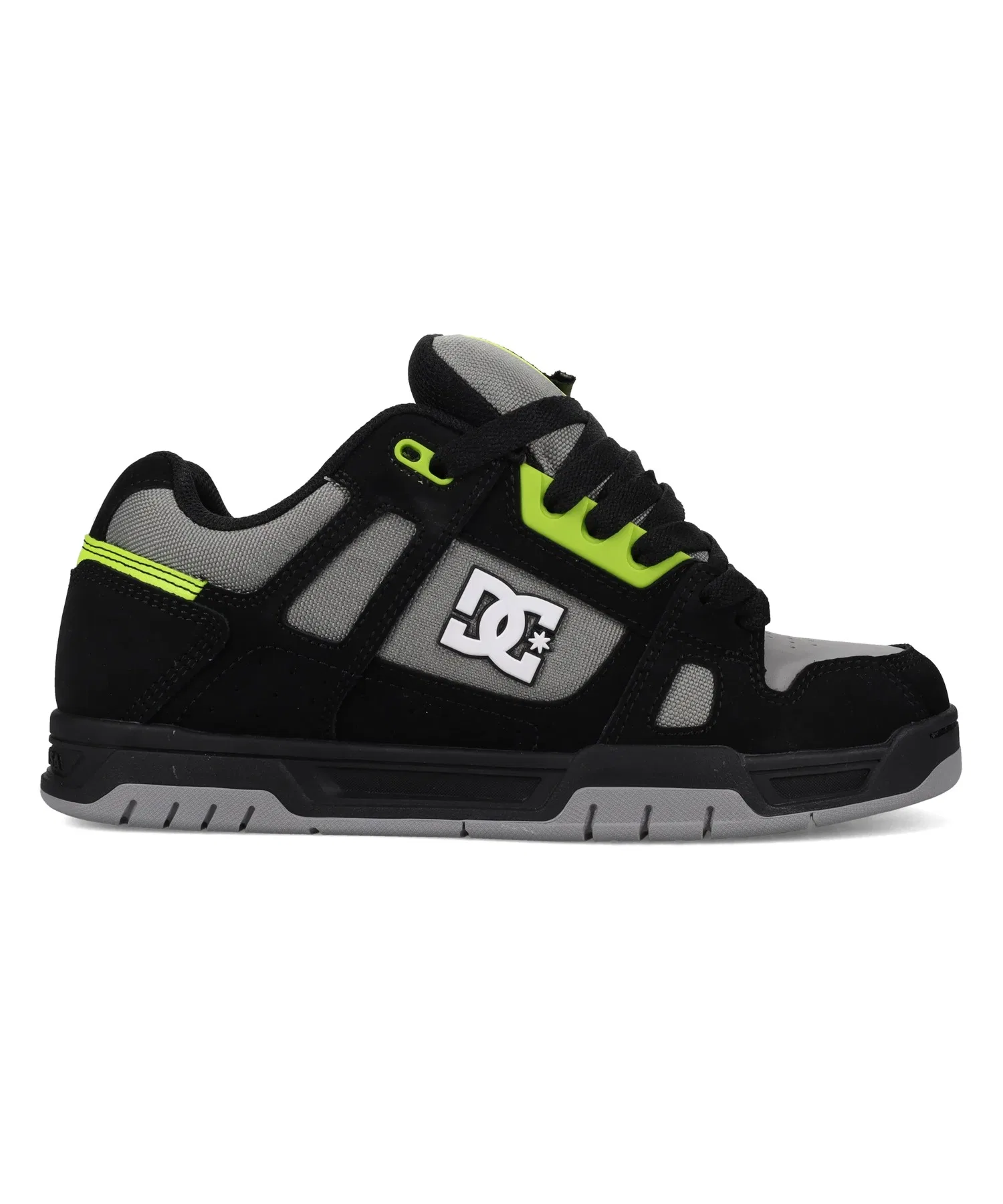 Мужские кроссовки DC SHOES STAG с логотипом серые — фото 4