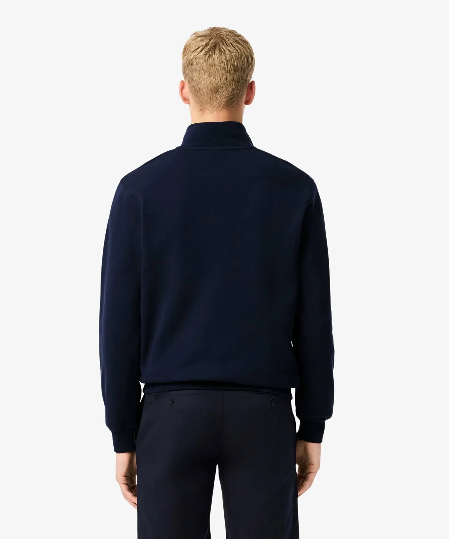 Толстовка с высоким воротником и застежкой-молнией до середины груди LACOSTE, Navy — фото 2