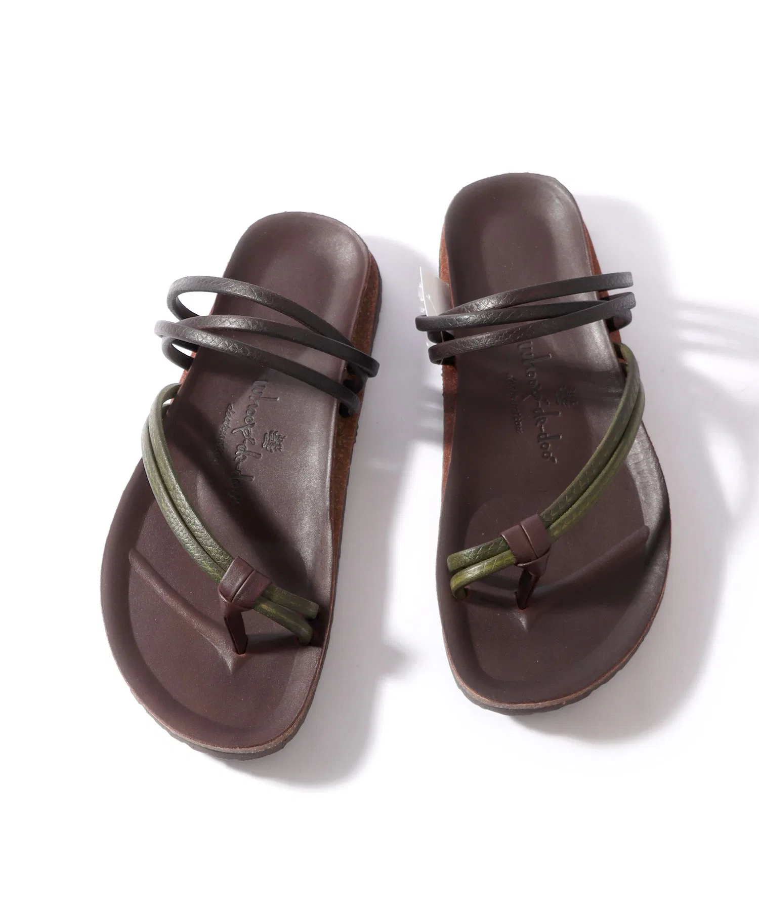 Мужские сандалии whoop-de-doo Italian Leather Footbed Sandals 478031