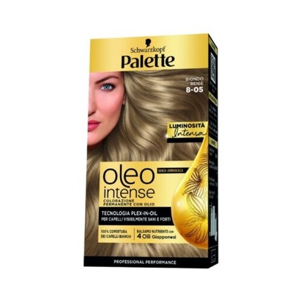 

ПАЛИТРА Oleo Intense Стойкая краска для волос № 8-05 Бежевый блонд Palette