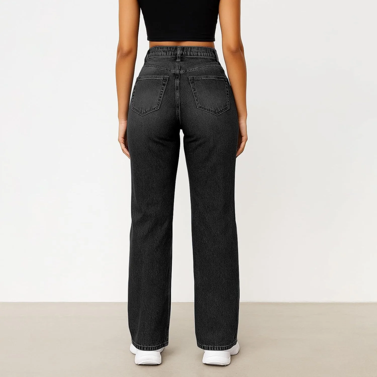 Женские джинсы Wide Leg High Waisted Stretchy — фото 3