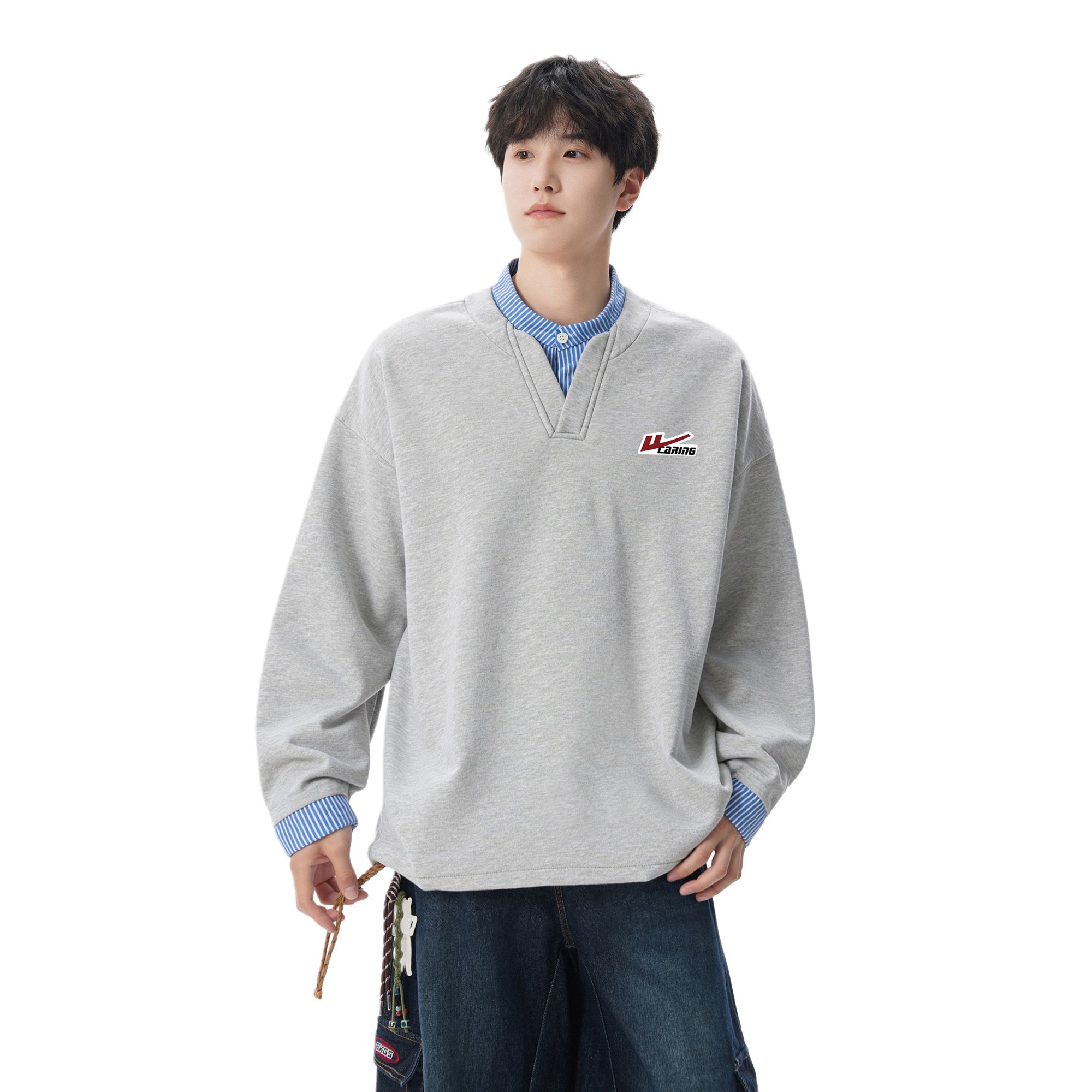 

Свитшот Unisex Open Ended Smiling Collection WARRIOR, heather серый (diy badge)