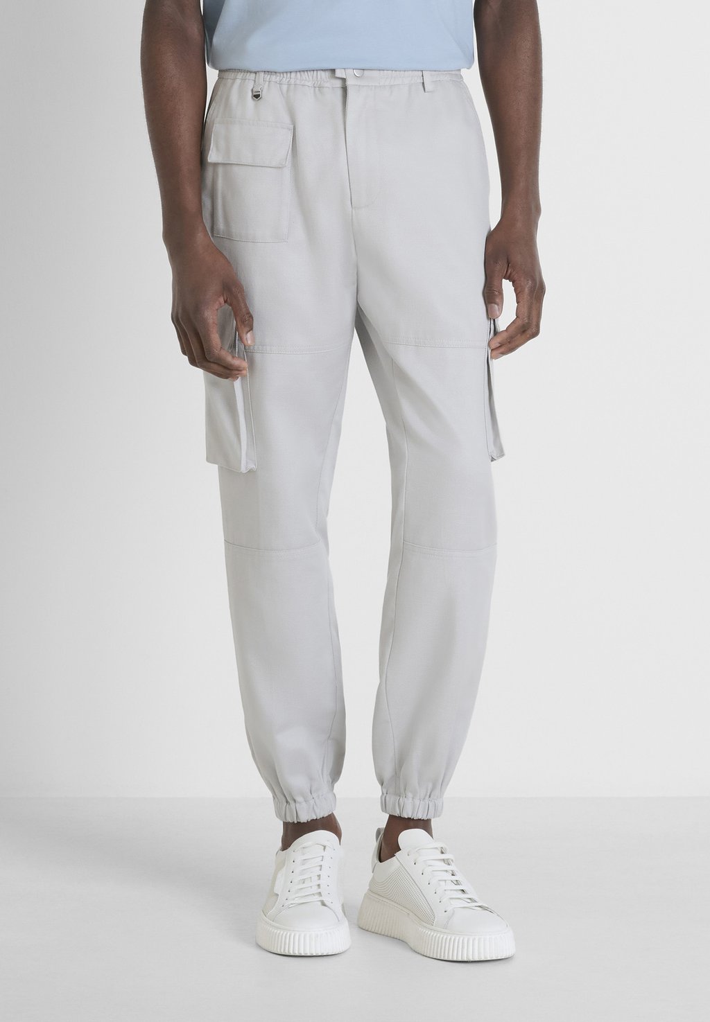 

Брюки карго DYLAN REGULAR FIT IN SLUB Antony Morato, светло-серый