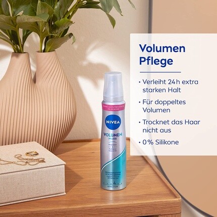 Пенка для укладки волос Extra Strong, 150 мл, уровень фиксации 4, Nivea — фото 2
