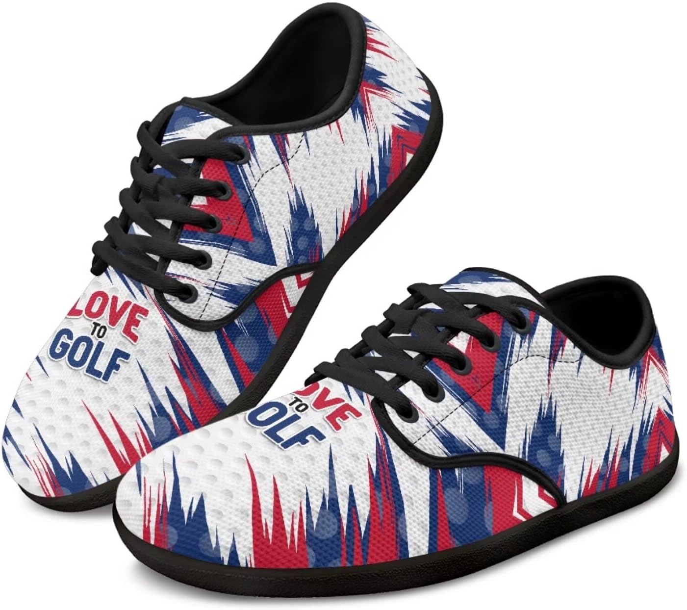 

Мужские походные кроссовки Jeiento с американским флагом, широким носком и нескользящей подошвой, модель Patriots, Golf American Flag