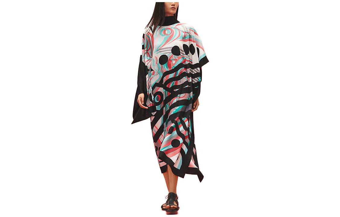 

Платье женское Hermes с короткими рукавами, белый / черный