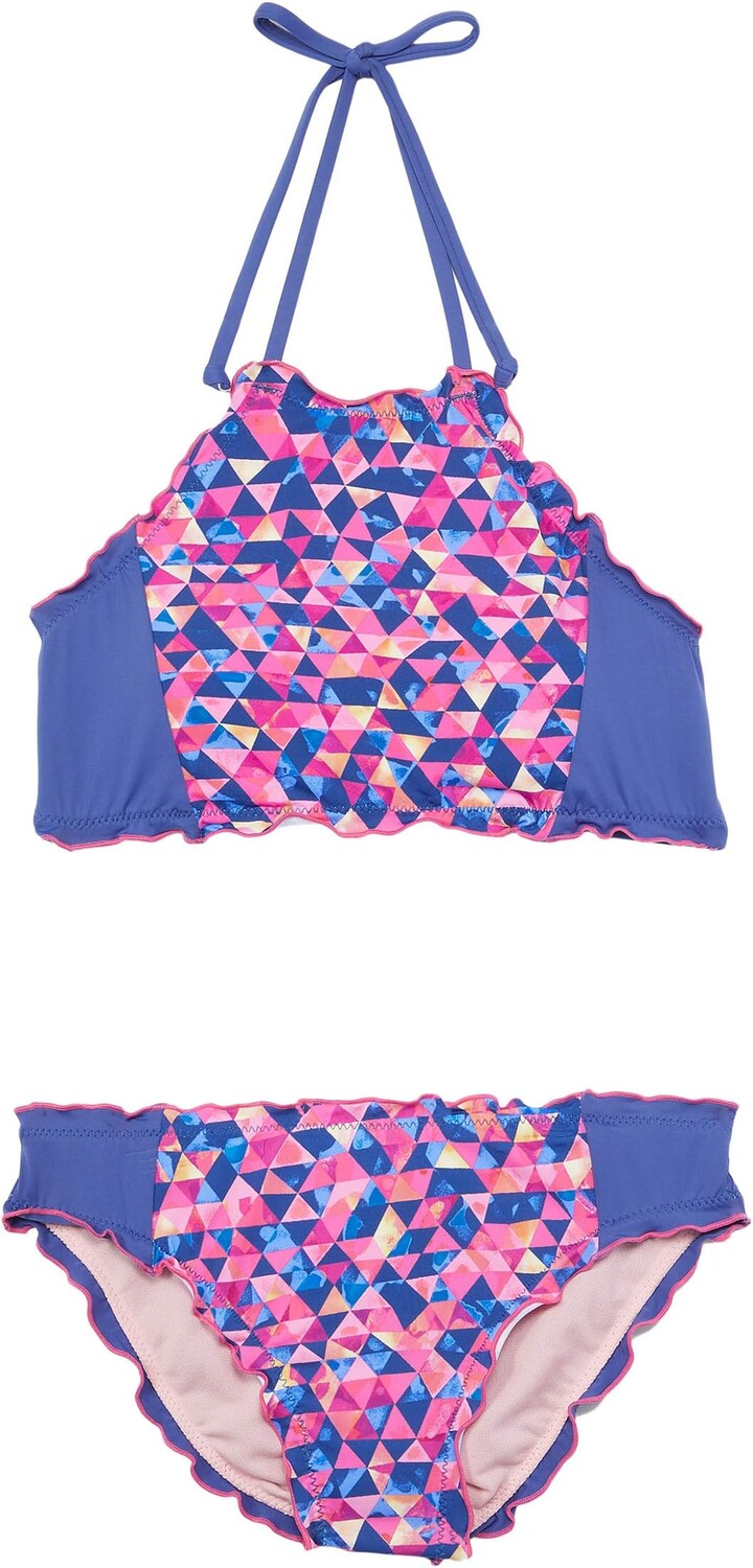 

Купальник Hobie Kids Geomania Merrow High Neck Bralette and Merrow Hipster Set, разноцветный