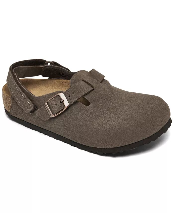 

Сабо Little Kids Tokio Birkibuc с финиша Birkenstock, коричневый