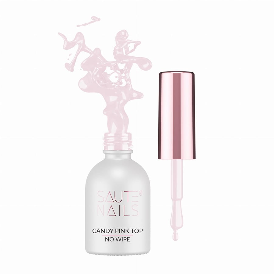 

SAUTE NAILS Hybrid Top CANDY PINK No Wipe - 8 мл