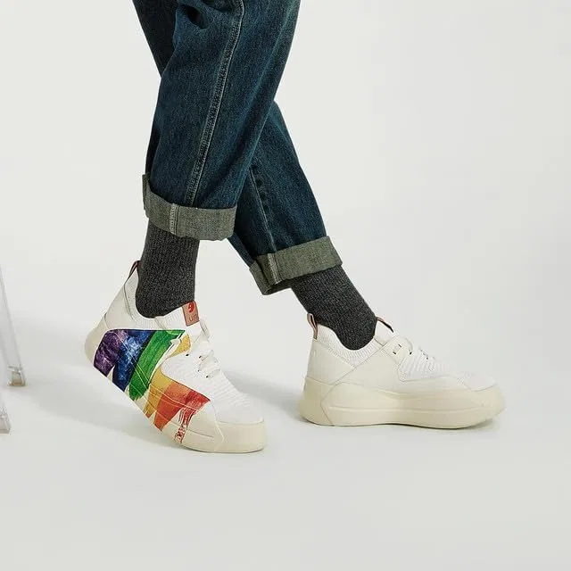 Кроссовки для скейтбординга UIN, пара, Santander Ⅱ - Rainbow Crush — фото 3