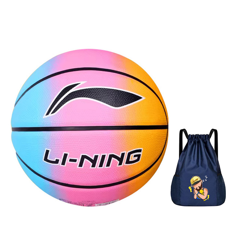 

Баскетбольный мяч из вспененной резины размер 7 размер 5 для соревнований унисекс china LINING, basketball+sumjan синий double-shoulder storage bag