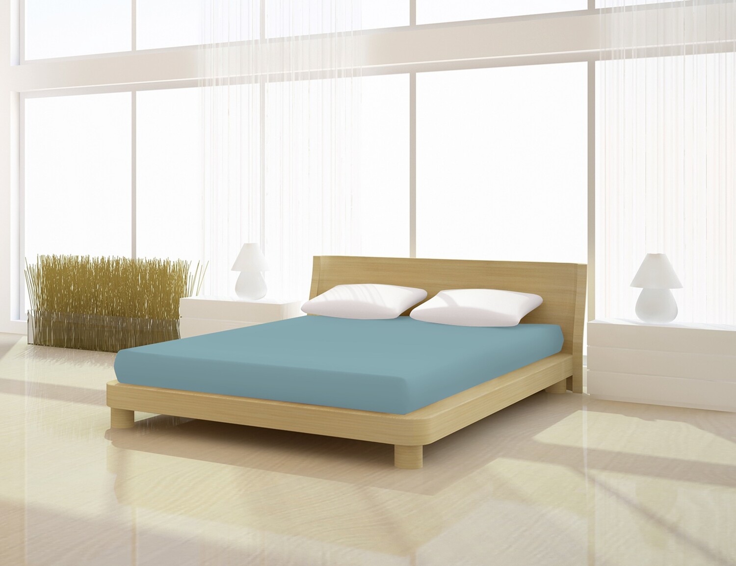 

Простыня Mr.Sandman Fein Jersey de luxe 180 200 x 200 см, цвет karibik