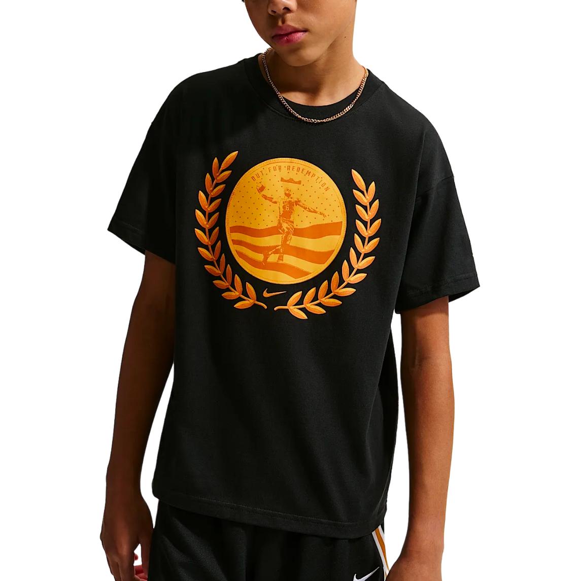 

Футболка для детей Crew Neck Moderate Nike, черный