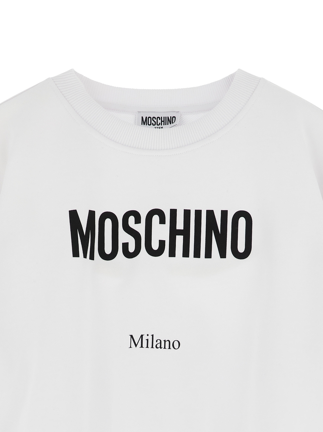 Свитшот с логотипом MOSCHINO KID TEEN, черный — фото 3
