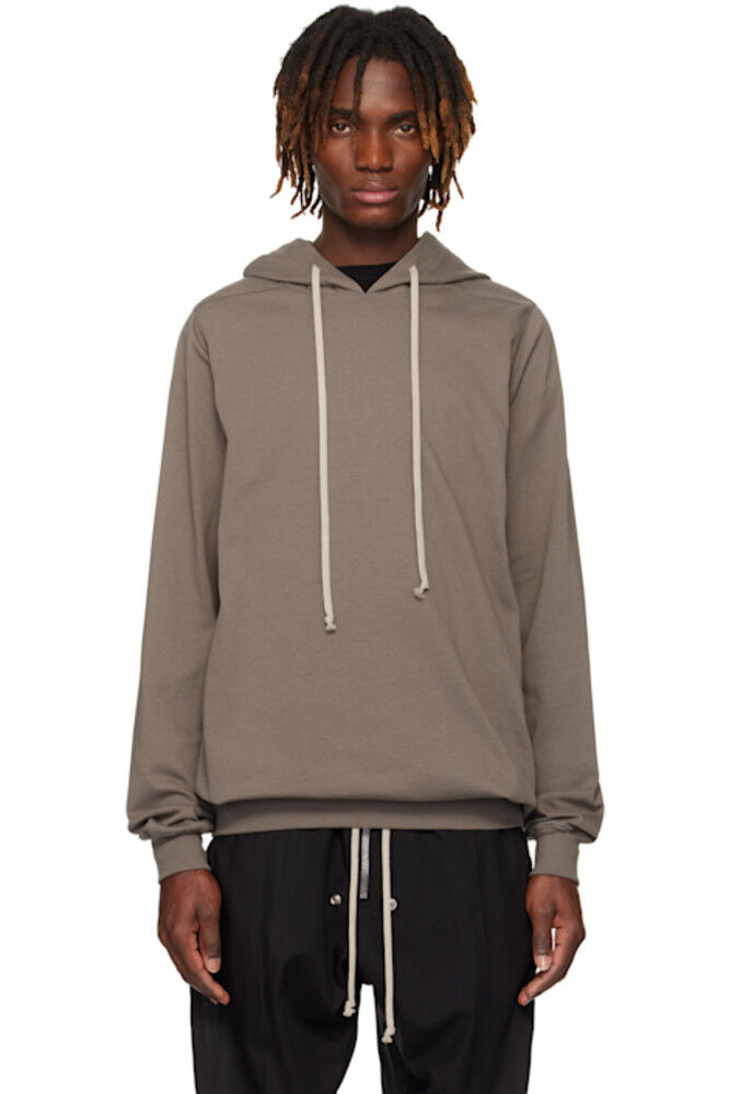

Серая толстовка Hollywood Heavy Jersey с капюшоном Rick Owens