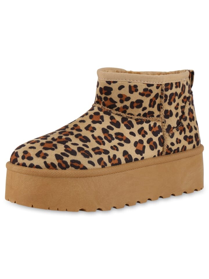 Ботильоны VAN HILL Winter Boots Amara, цвет Hellbraun Leo