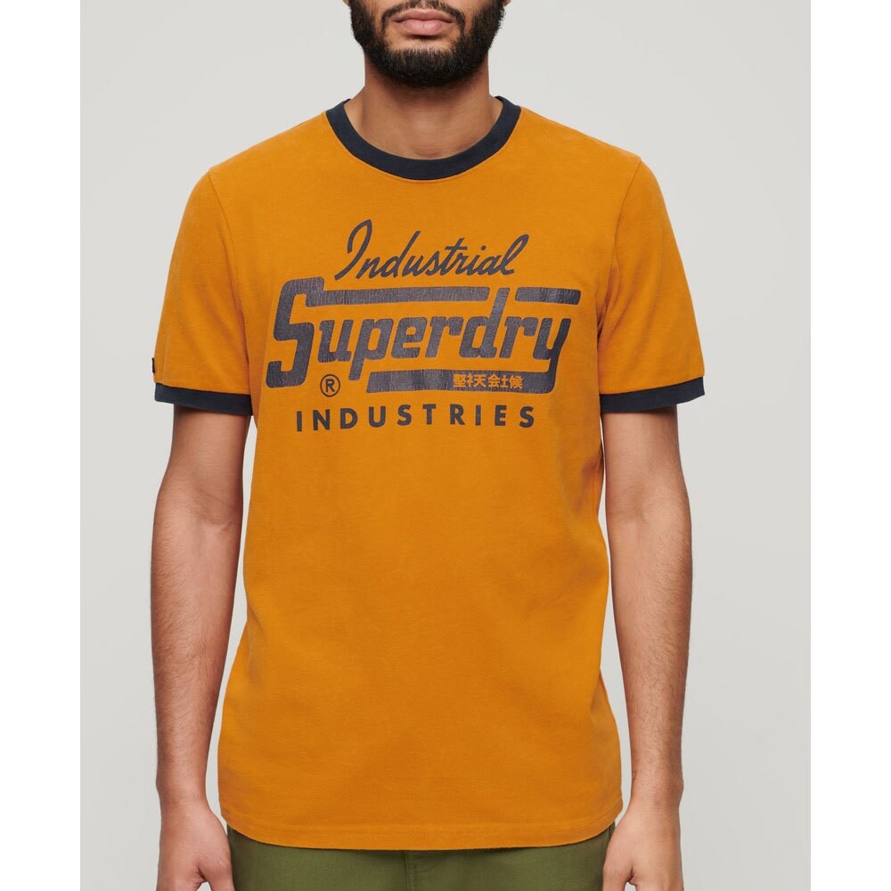 

Футболка с коротким рукавом Superdry Ac Ringer Workwear Graphic, желтый, Желтый;оранжевый, Футболка с коротким рукавом Superdry Ac Ringer Workwear Graphic, желтый