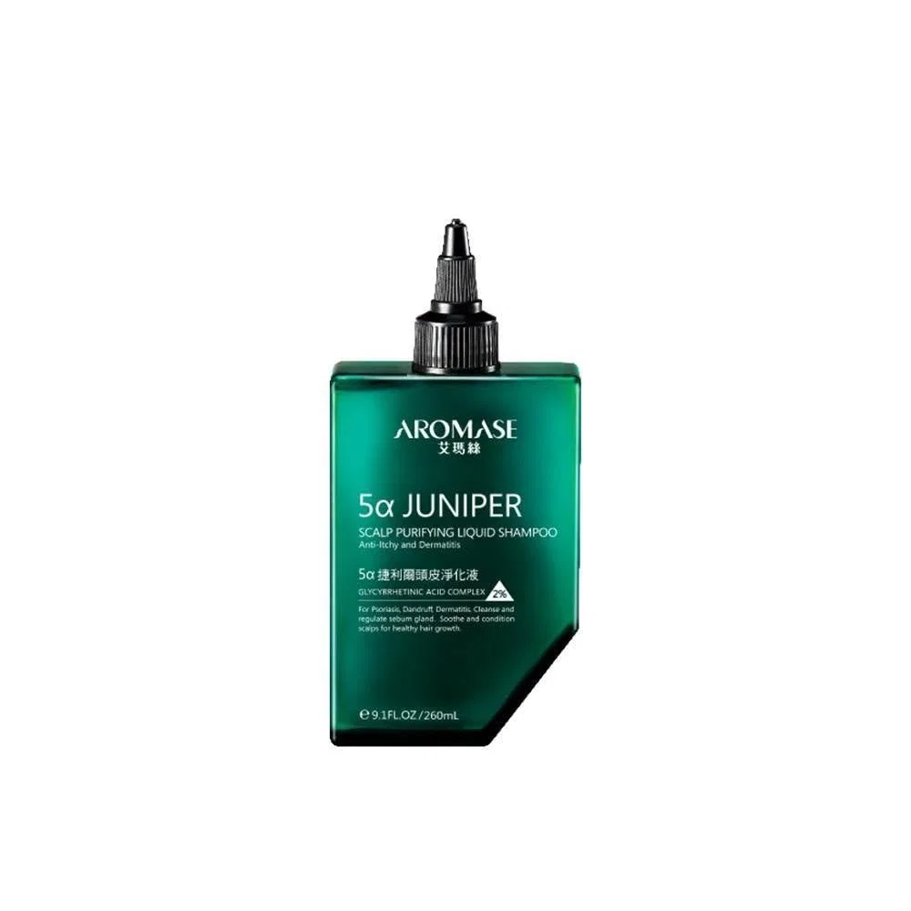 Очищающий жидкий шампунь AROMASE 5α Juniper для кожи головы Aromase