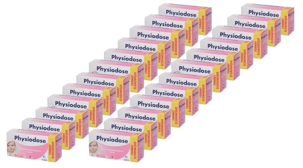 Физиологический раствор PHYSIODOSE Baby, 24 упаковки по 40 монодоз (5 мл) Physiodose