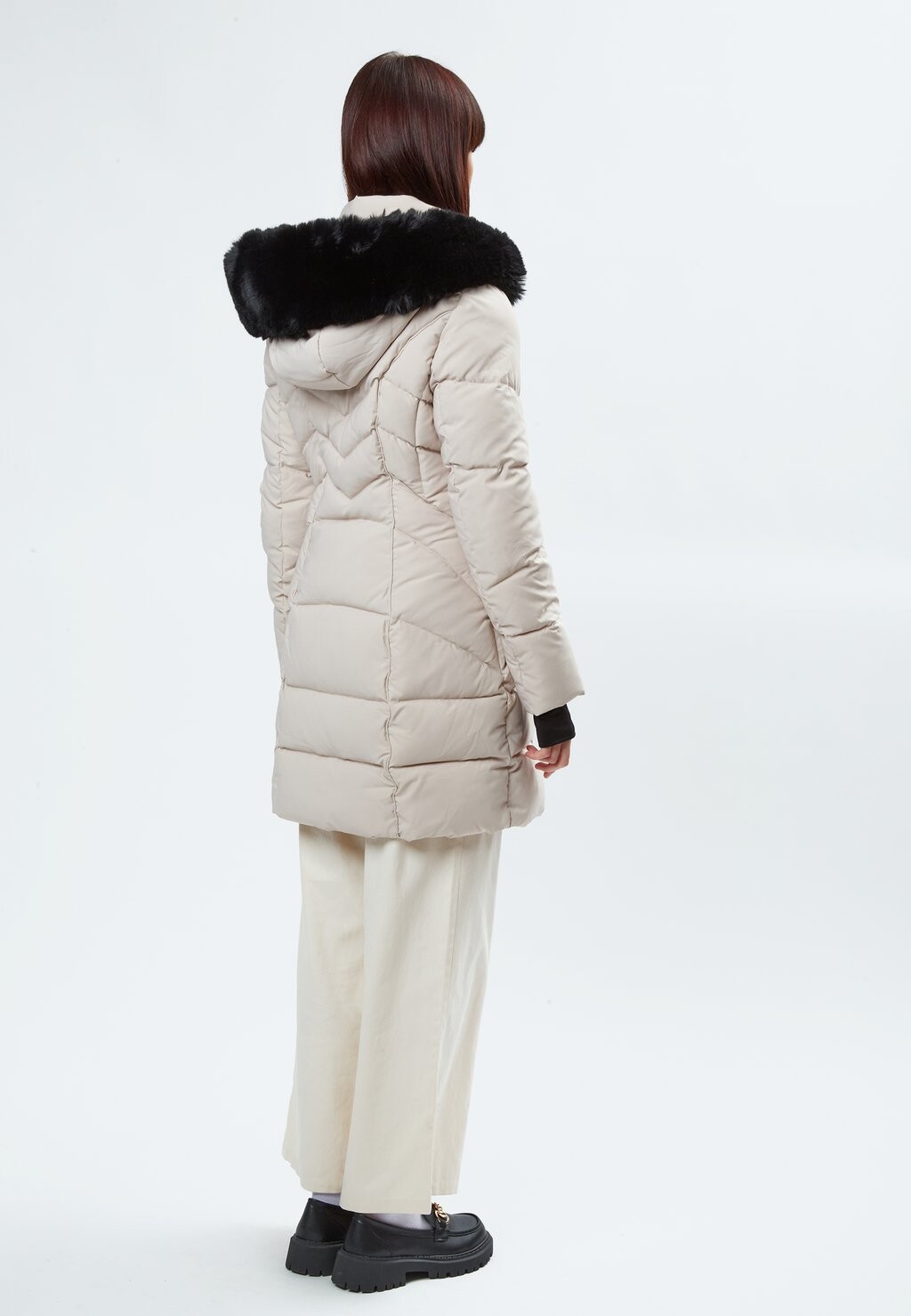 

Зимнее пальто QUILTED MID-LENGTH INFLUENCER, бежевый