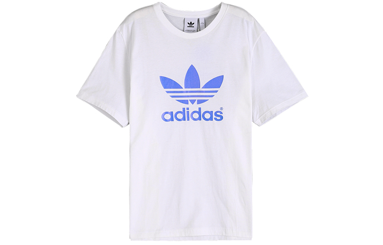 

Футболка с трилистником мужская белая Adidas Originals, белый