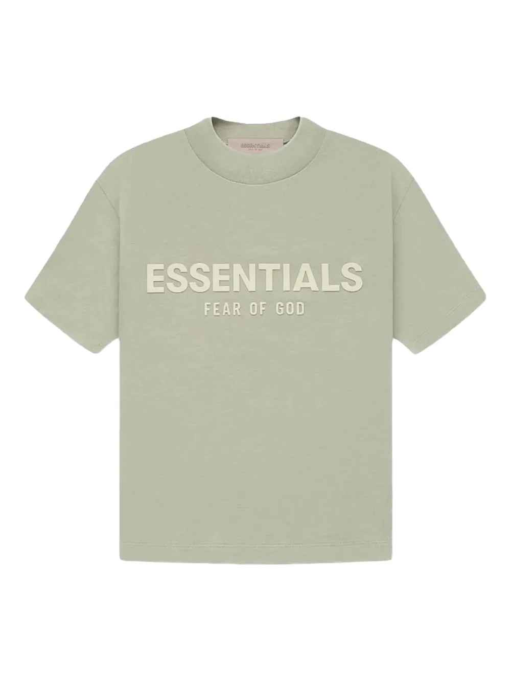 

Футболка с тисненным логотипом FEAR OF GOD ESSENTIALS KIDS, зеленый