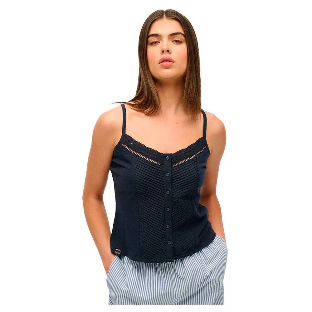 

Футболка без рукавов Superdry Lace, синий