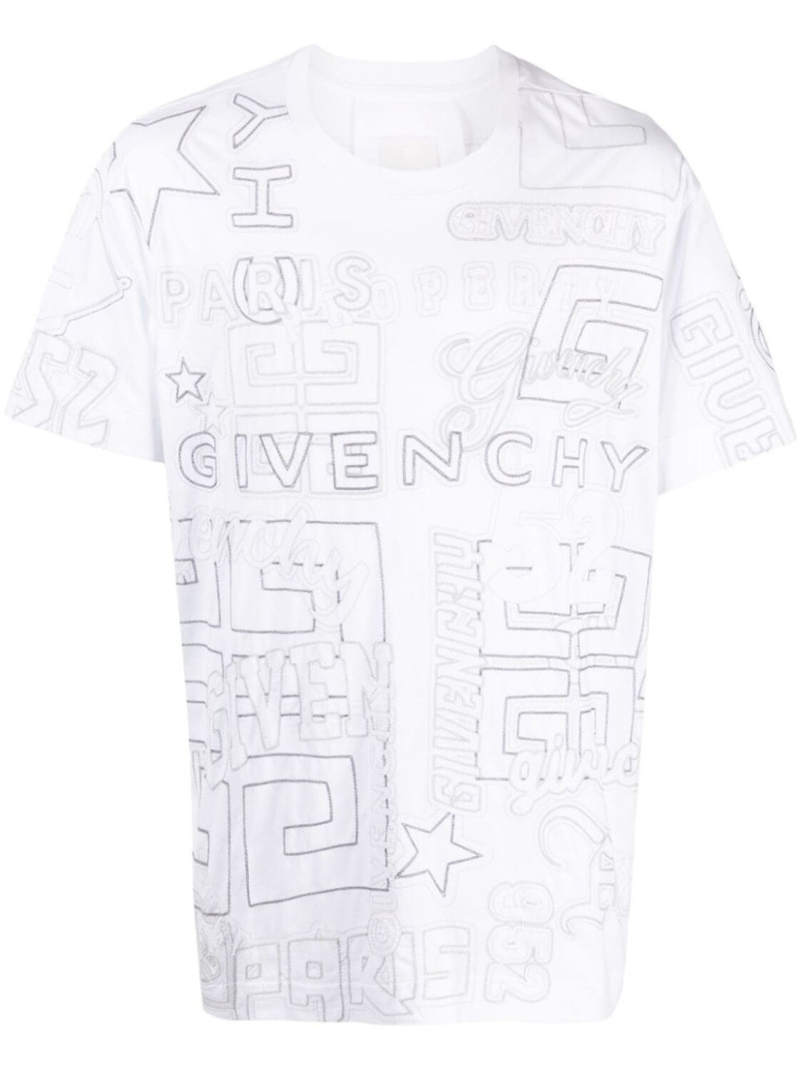 

Givenchy футболка с вышивкой, белый
