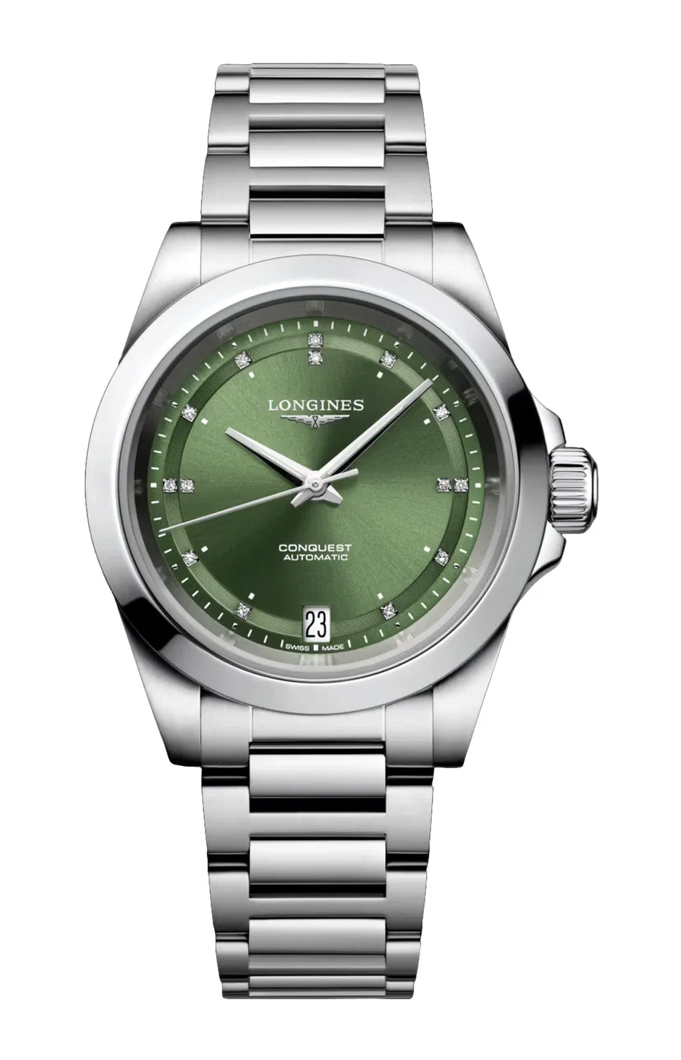 КОНКЕСТ - L3.430.4.07.6 LONGINES, серебряный