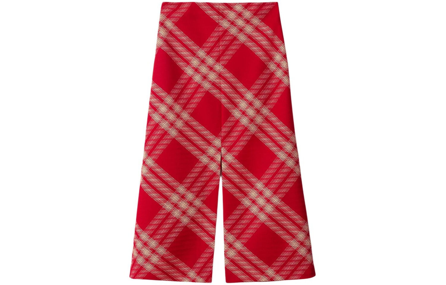 

Повседневная длинная юбка женская красная Burberry