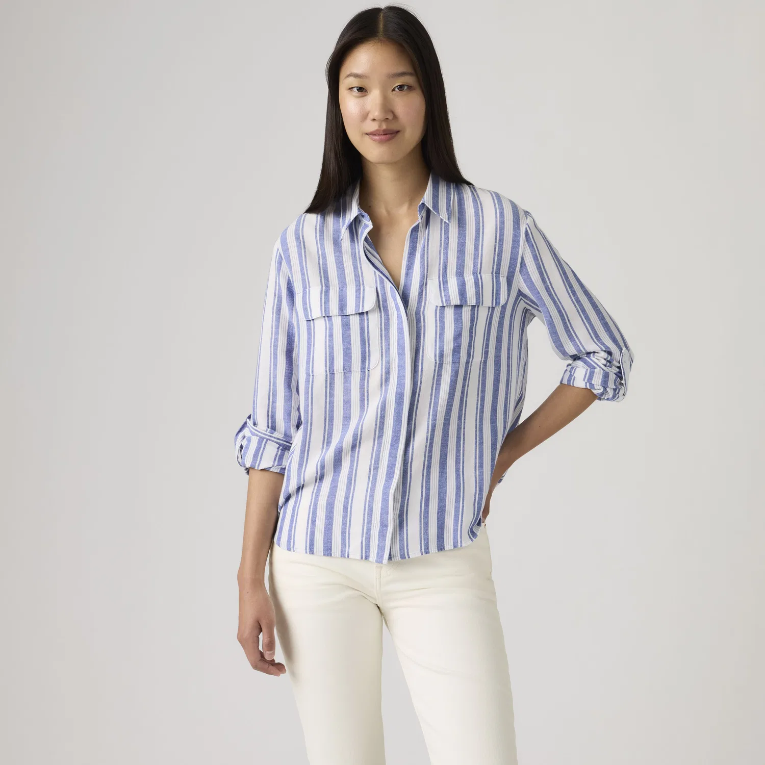Рубашка из льна Elaine Utility Levi's, Blue