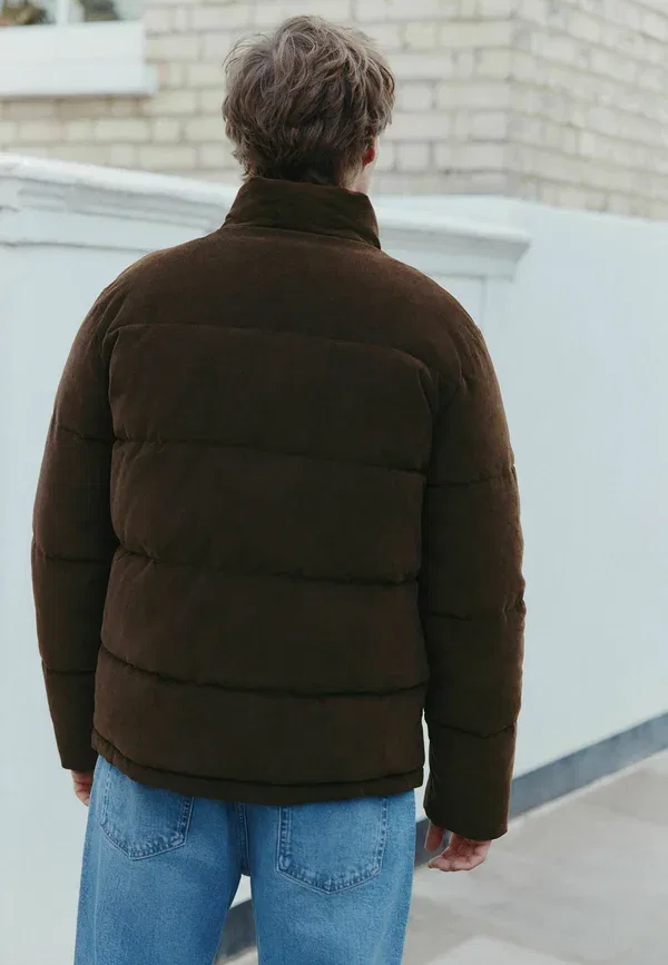 Куртка пуховик зимняя Regular fit Next, коричневый — фото 3