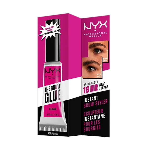 Фиксирующий гель для бровей The Brow Glue Nyx Professional Make Up, цвет transparent — фото 2