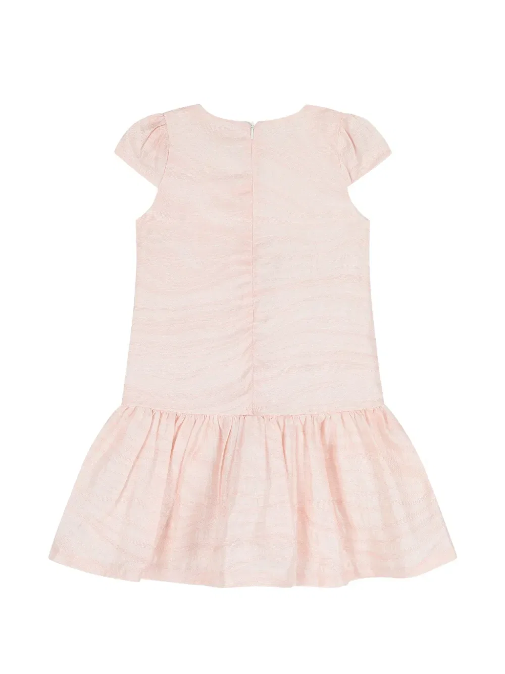 Платье с оборками и фактурной отделкой Escada Kids, розовый — фото 2
