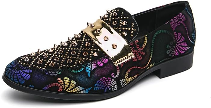 

Роскошные лоферы с заклепками из кожи, формальная деловая дизайнерская обувь для мужчин, свадебные туфли, британские оксфорды, повседневная обувь для мужчин на вечеринку, ручная работа, обувь, плоская, большие размеры 38-47 Senlongbao, золотой