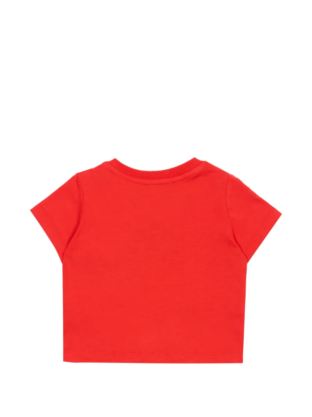 Футболка с изображением медведя Moschino Kids, красный — фото 2