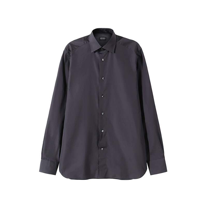 

Ermenegildo Zegna Рубашка Zegna с длинным рукавом, мужская, серо-желтая