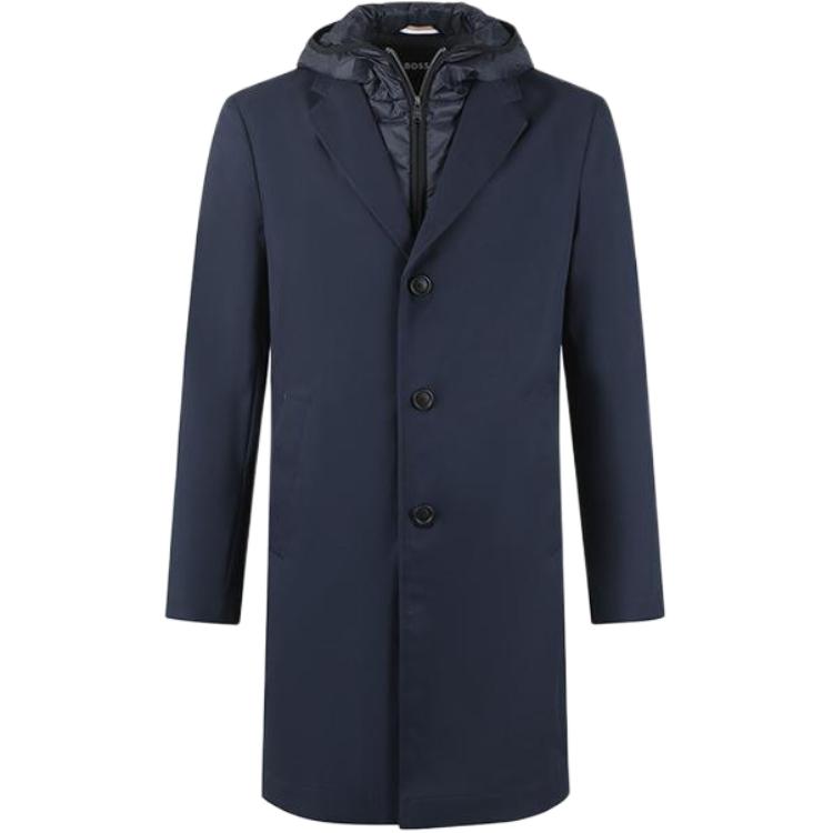 

HUGO BOSS Тренч мужской морской синий, Marine Blue