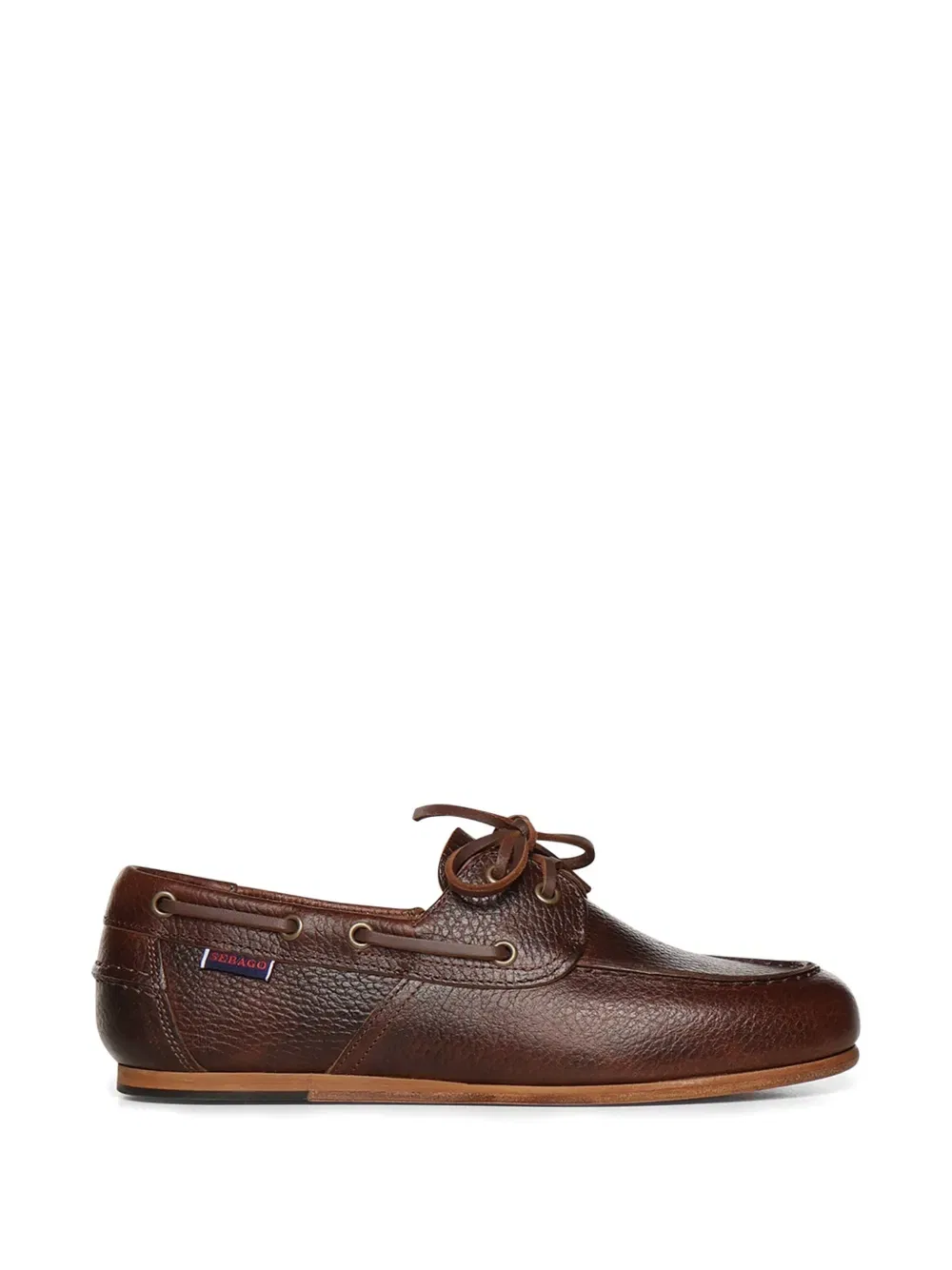 Зернистые лодочные туфли Sebago, коричневый