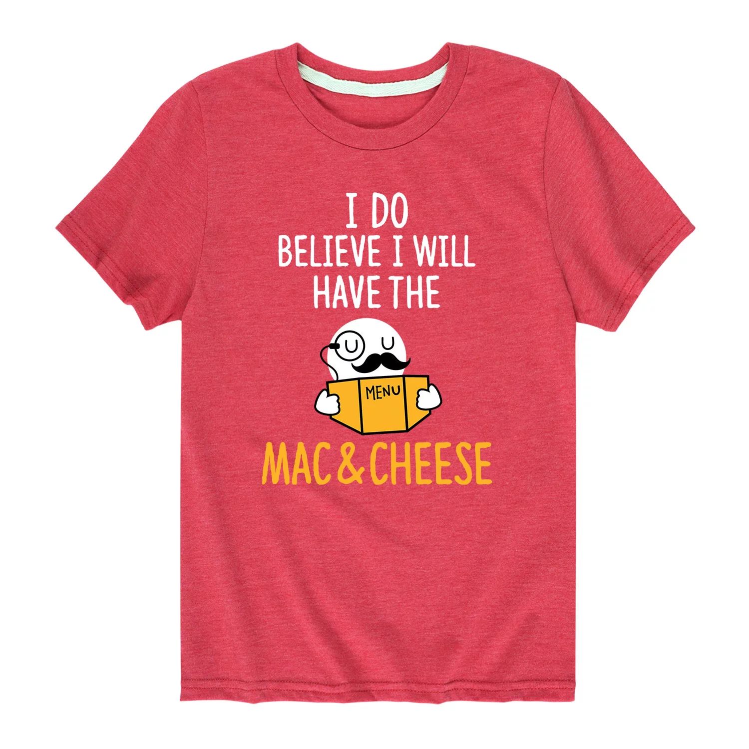 

Футболка I Do Believe Mac & Cheese для мальчиков 8–20 лет Licensed Character, красный