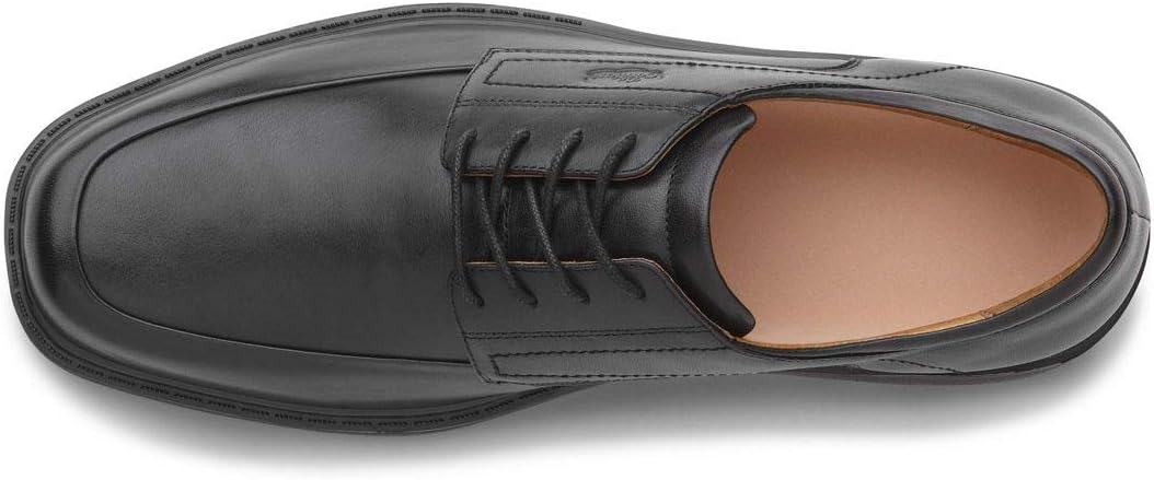 Мужские лечебные туфли Dr. Comfort Classic для с дополнительной глубиной, кожаные с шнурками, черный — фото 3