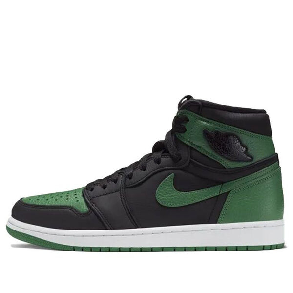 Кроссовки 1 ретро высокие og Air Jordan, зеленый — фото 4