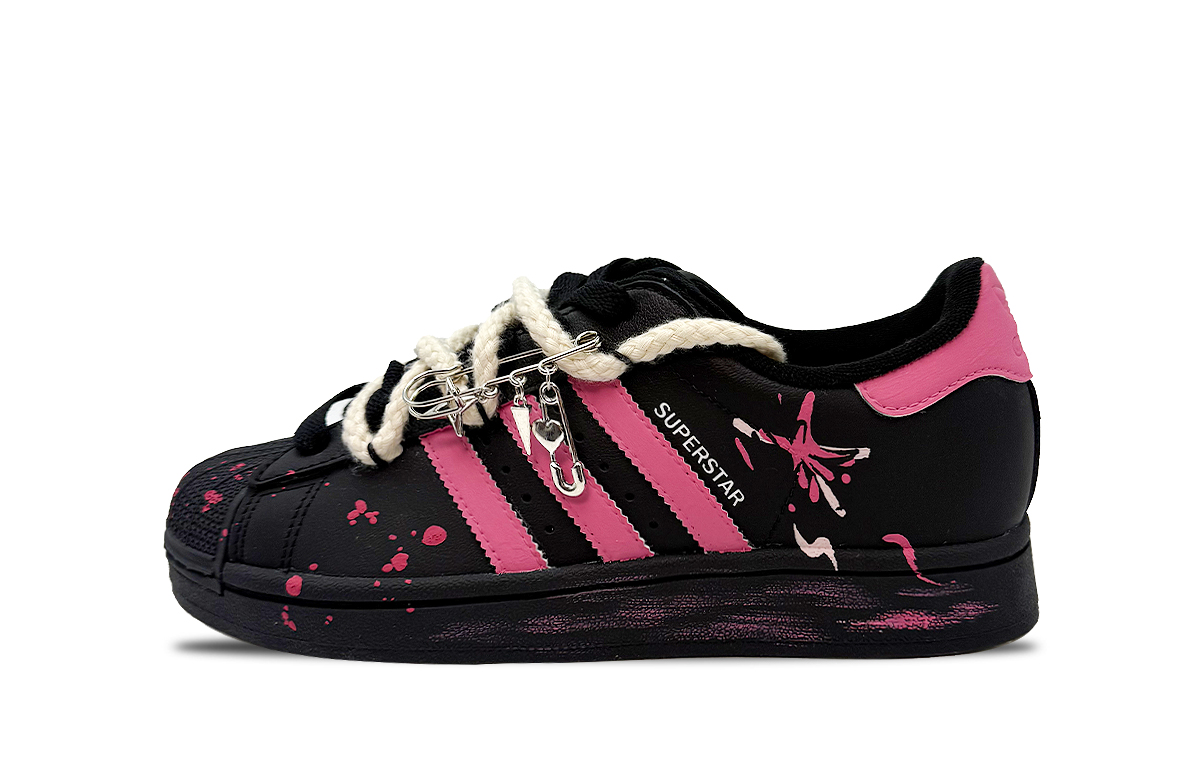 

Supercourt 2 Fuchsia Stars устойчивые к истиранию низкие детские скейтбординговые кроссовки unisex Adidas Originals, розово-красный