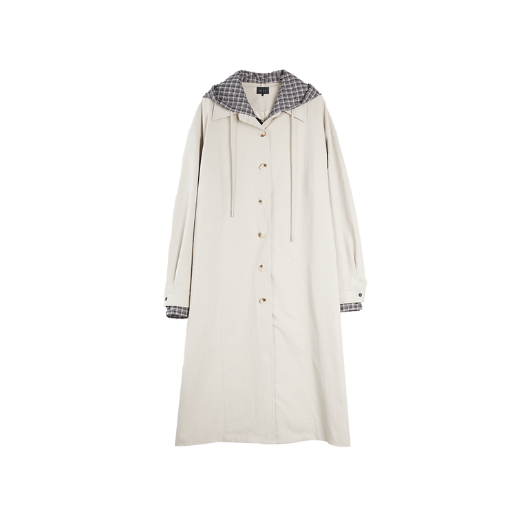 

ELLE Тренч женский камуфляжный с капюшоном Moderate