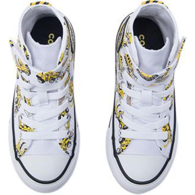 Кроссовки Chuck Taylor All Star Anti-Kick Cushioning High-Top детские из хлопка Converse, белый — фото 4
