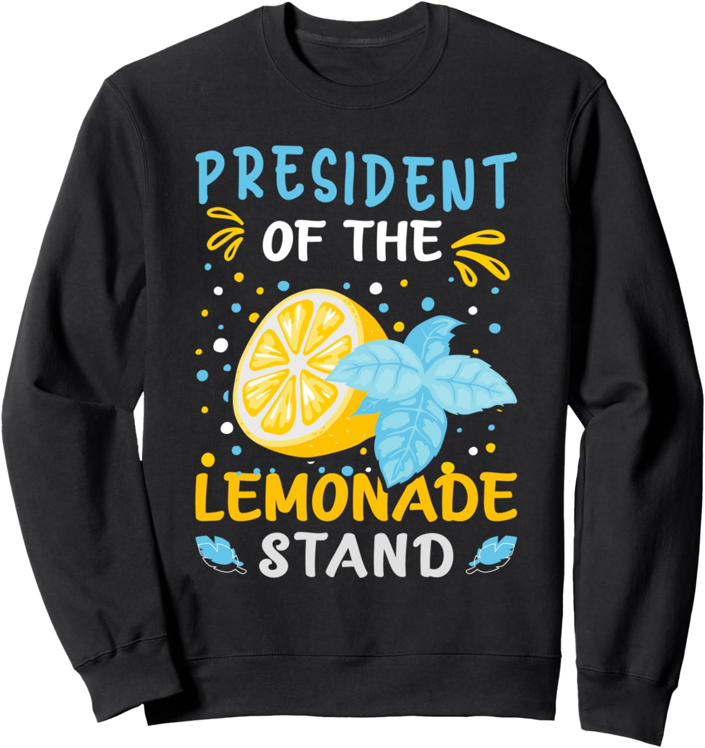 

Толстовка с надписью «Президент киоска с лимонадом» Lemonade Stand Designs For Kids Girls And Boys, черный