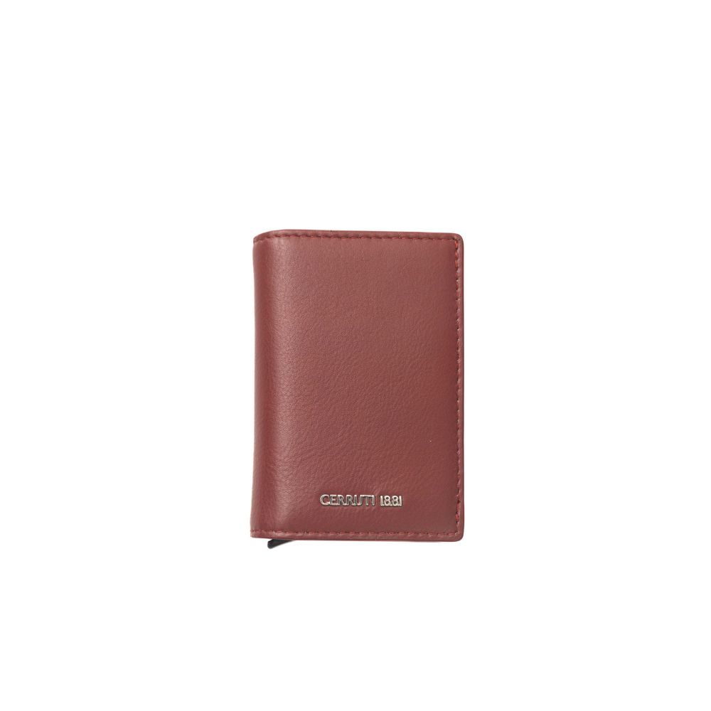 

Красный мужской кошелек из телячьей кожи CERRUTI 1881
